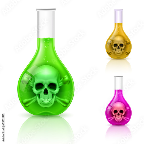 Vials with poison.