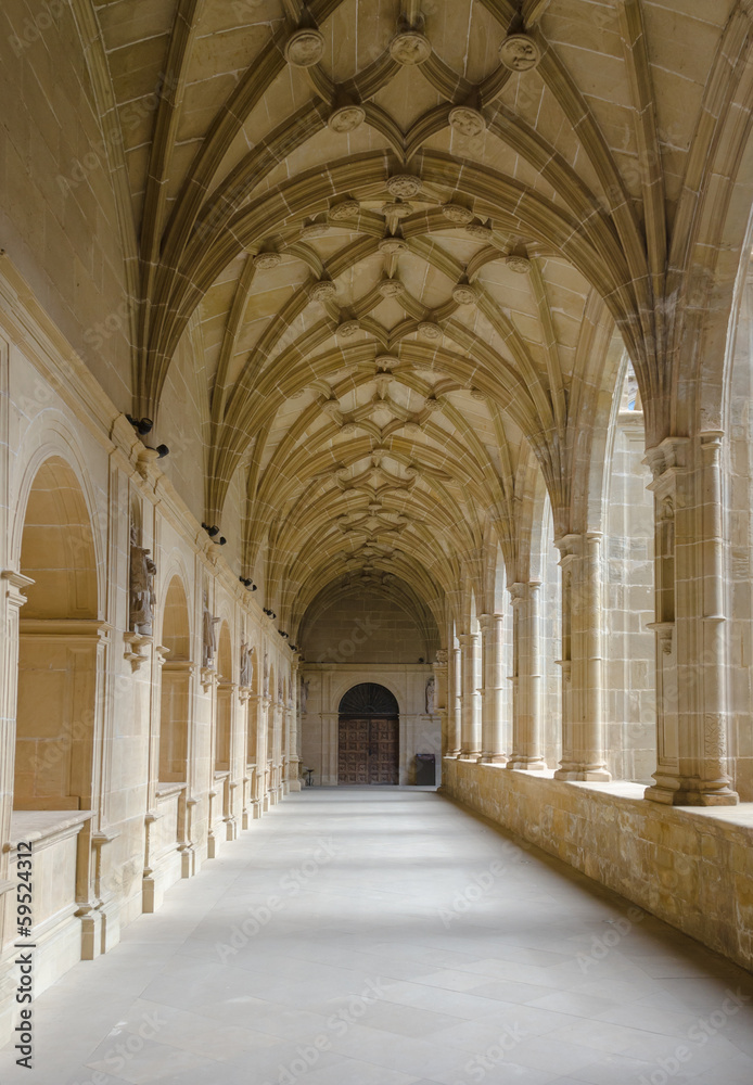 Medieval cloister in Spain