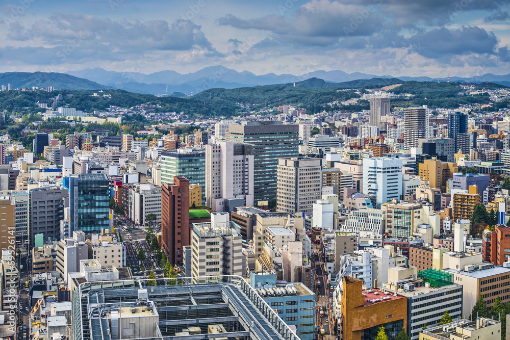 Fototapeta premium Sendai, Japan Cityscape