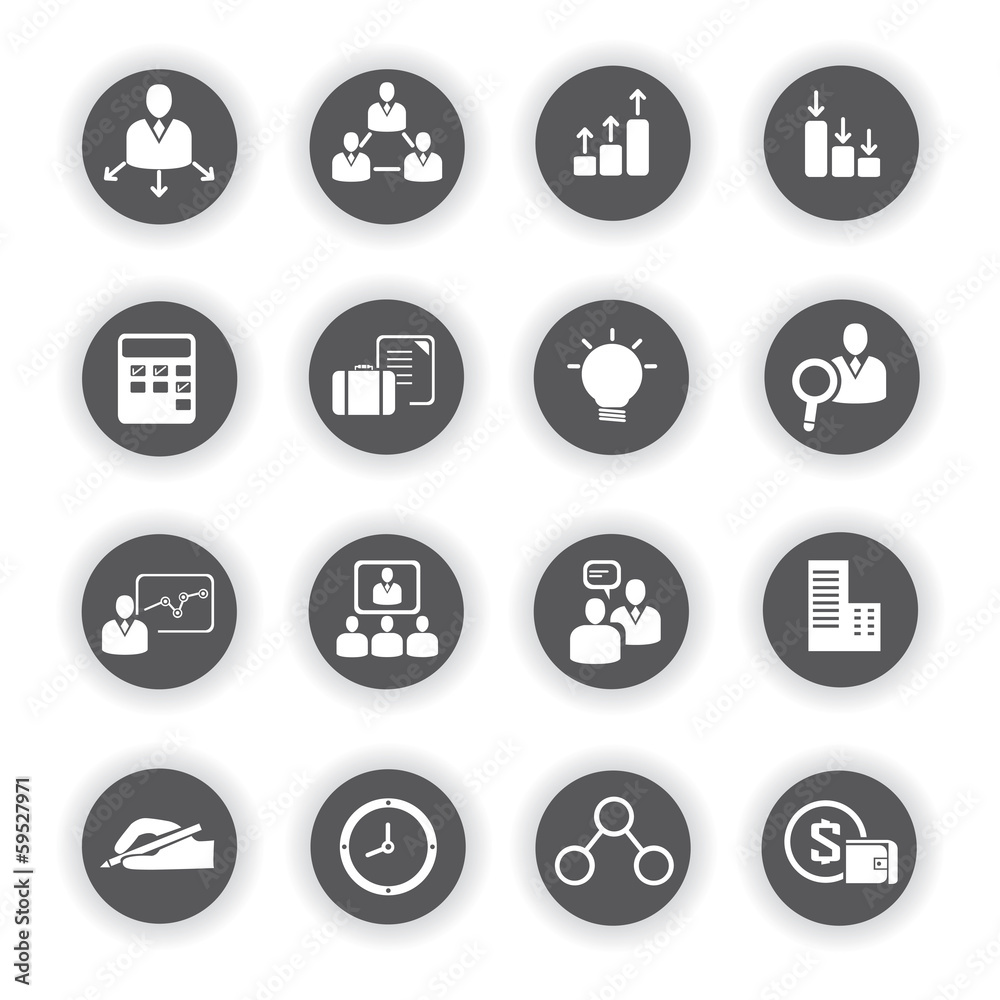 organization icons, business icons