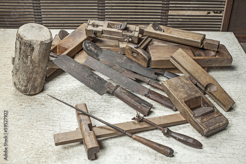 Antique carpenter tool (Still life)