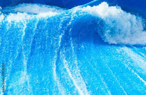 Blue surfing wave