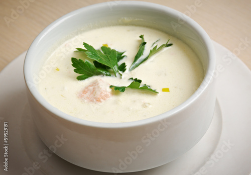  Norwegian soup with salmon