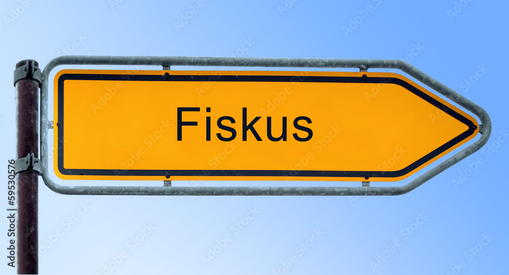 Strassenschild 6 - Fiskus