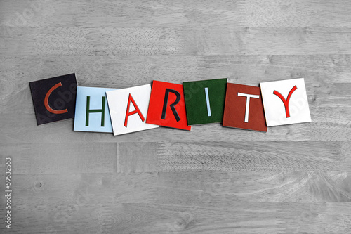 Charity sign for advertising, business & charities