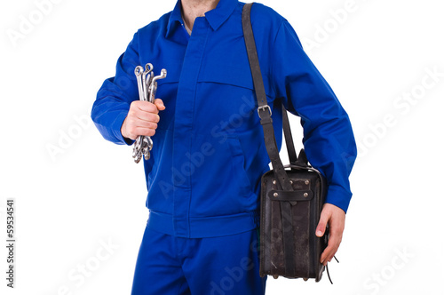 Blue collar worker.