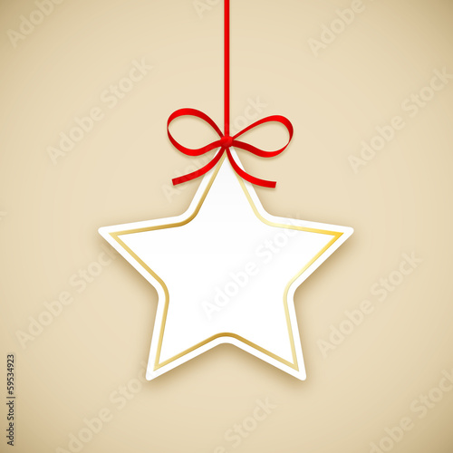 Star-shaped Price Tag (merry christmas january sale)