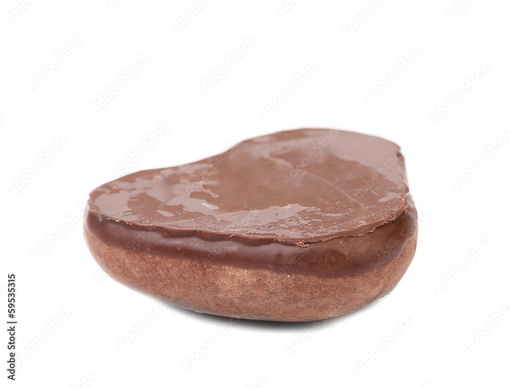 Kiss cookie with chocolate. Kiss cookie with chocolate.