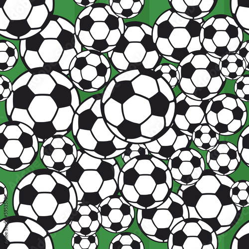 seamless soccer ball / football pattern, vector illustration