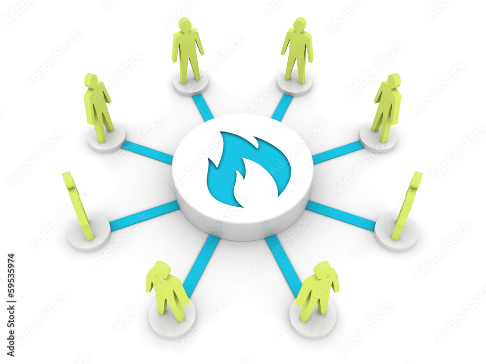 Team fire. Group inspiration. Concept 3D illustration. Team fire. Group inspiration. Concept 3D illustration.