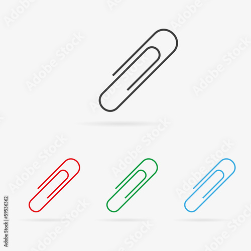 Vector paper clip icon