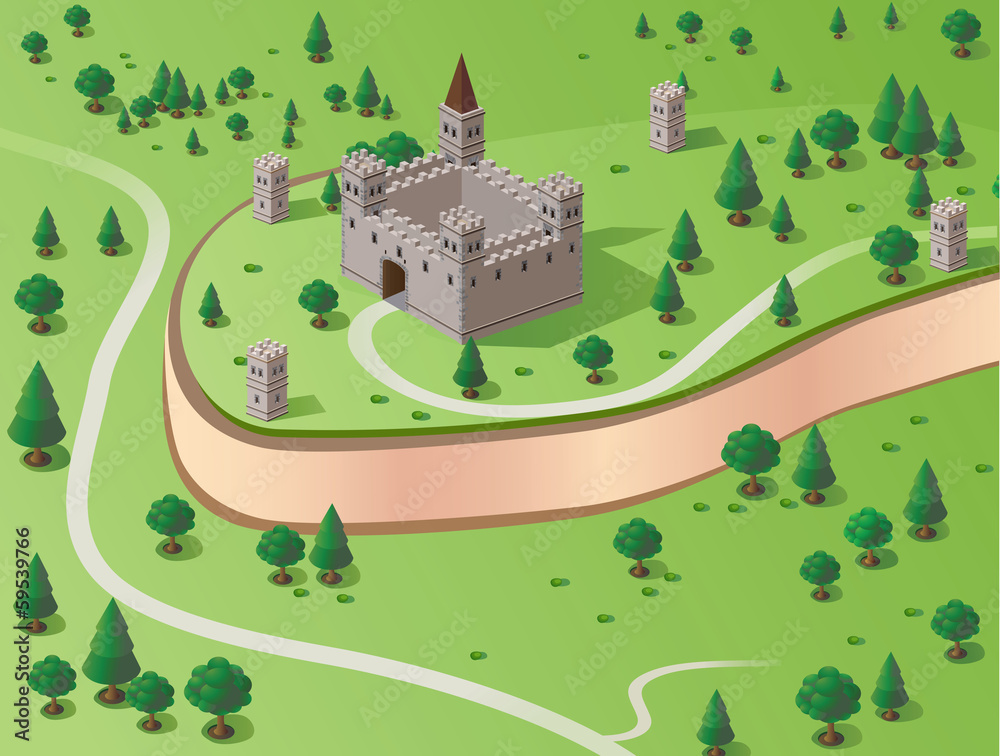 Naklejka premium castle