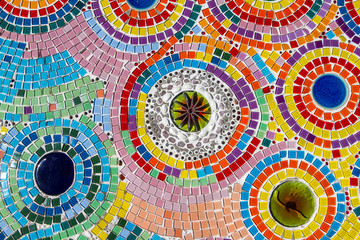 Keuken achterwand Mozaïek Levendig kleurrijk mozaïekpatroon  © hui_u