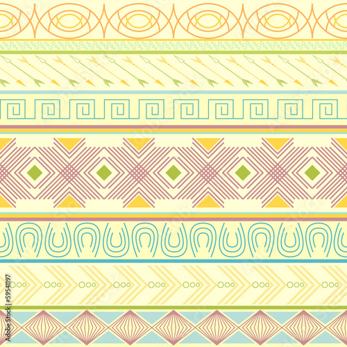 Tribal striped seamless pattern.