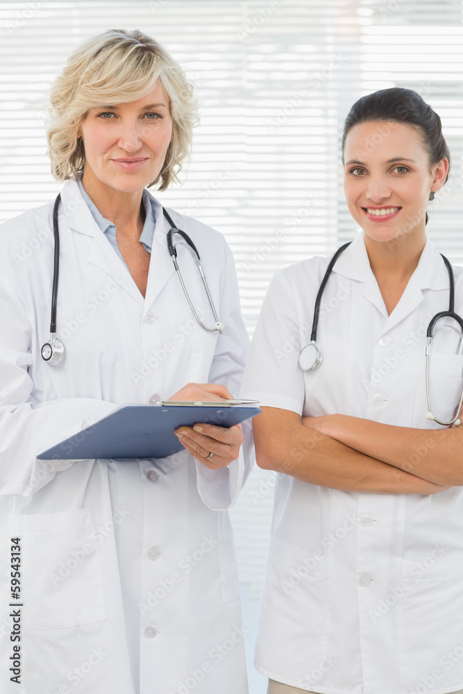 Portrait of two confident female doctors Portrait of two confident female doctors