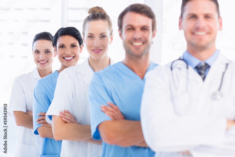 Portrait of confident happy group of doctors Portrait of confident happy group of doctors