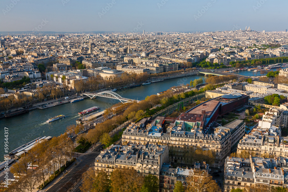 Fototapeta premium Paris from top view