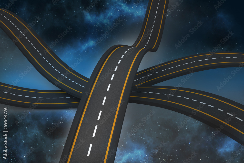Naklejka premium Bumpy road backdrop