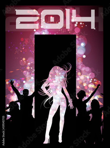 Happy new year, 2014, disco