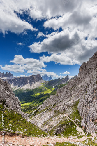 Dolomites mountain in summer
