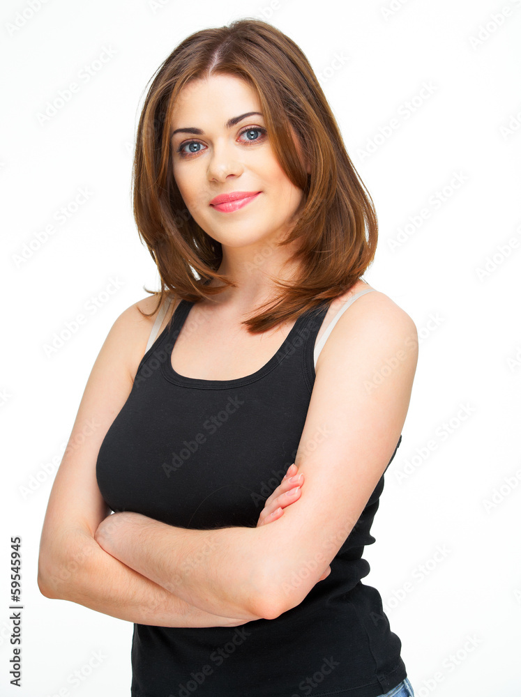Fototapeta premium Casual style woman portrait.