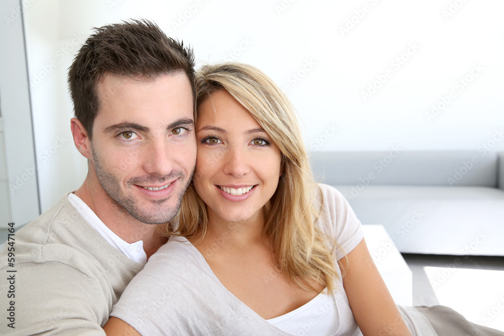 Portrait of smiling thirty-year-old couple