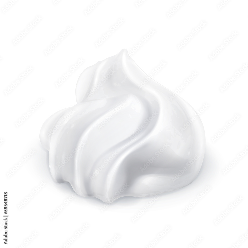 Whipped cream vector icon Whipped cream vector icon