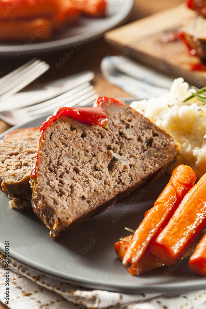 Homemade Ground Beef Meatloaf