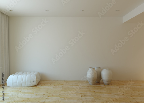 Obraz na płótnie White interior w salonie
