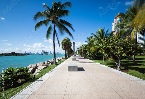 Miami beach walkway
