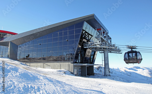 Modern ropeway FUNITEL at hill Chopok - Low Tatras, Slovakia