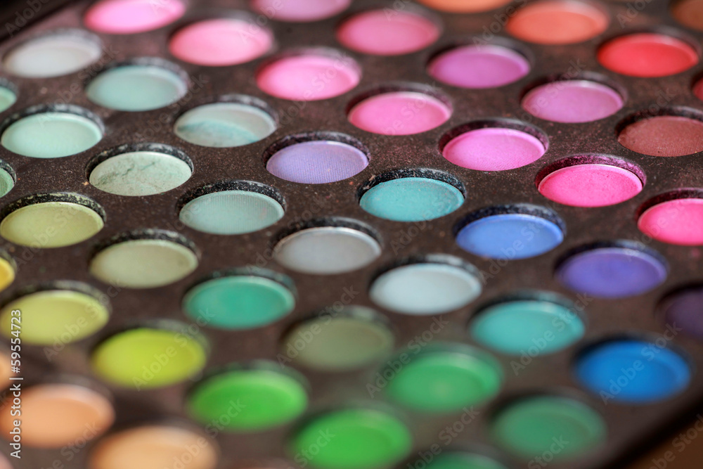 Multi colored make-up palette Multi colored make-up palette