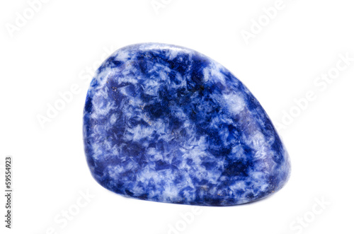 High polished sodalite blue stone