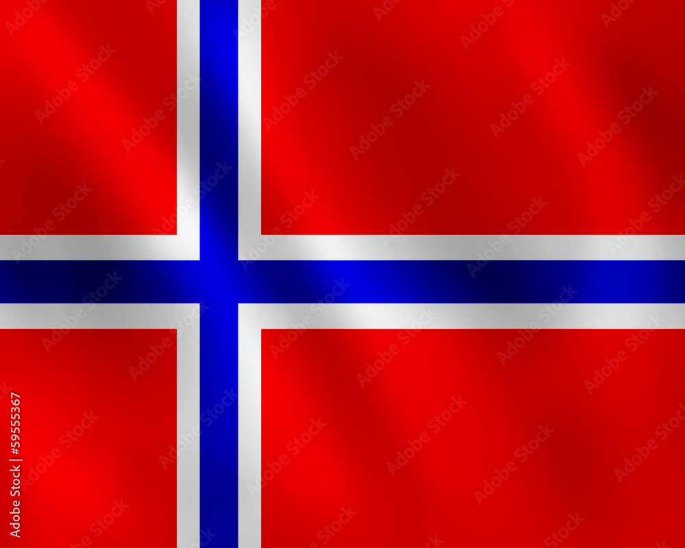 Norway waving flag