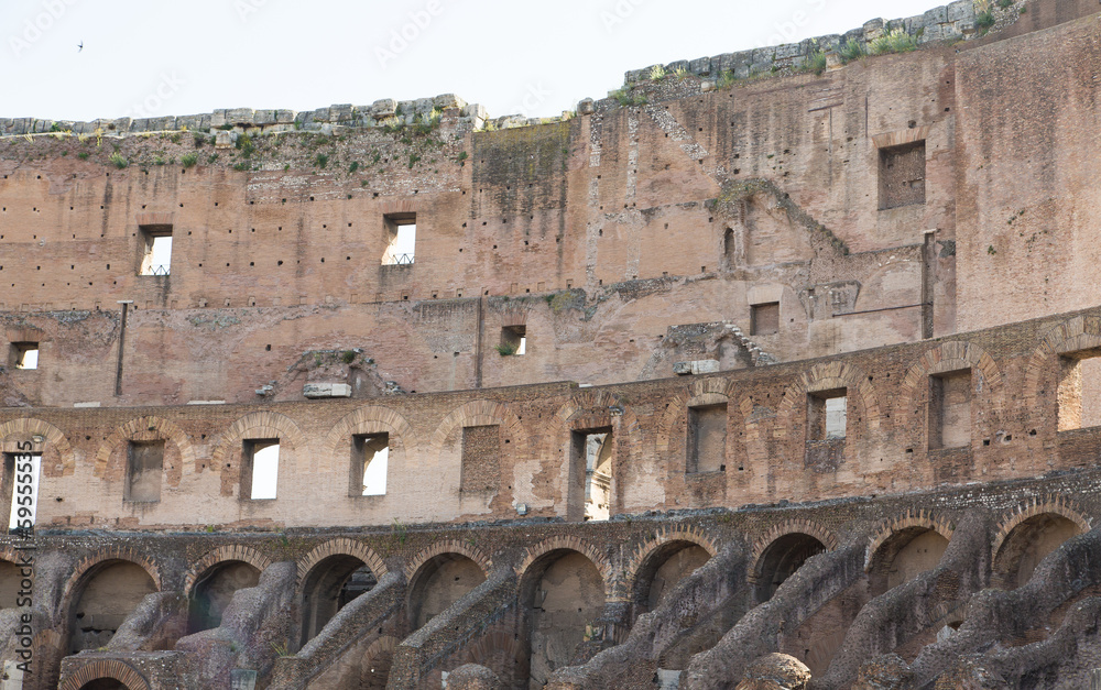 Walls on Interior of Roman Coliseum