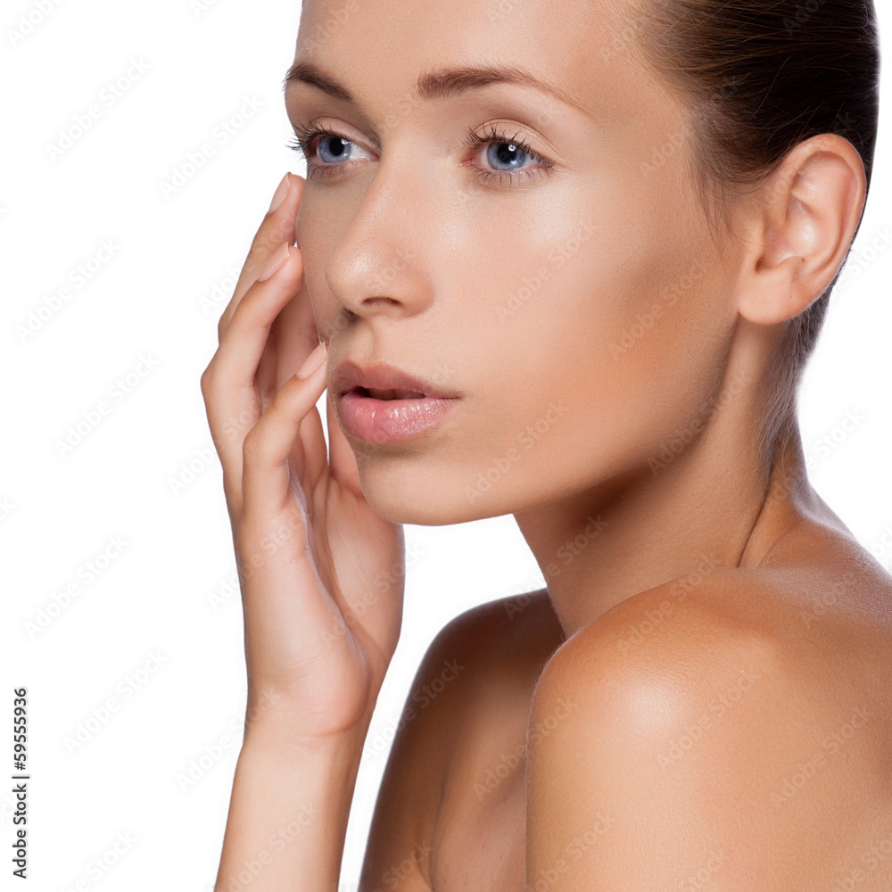 Portrait of young beautiful woman with perfect skin Portrait of young beautiful woman with perfect skin