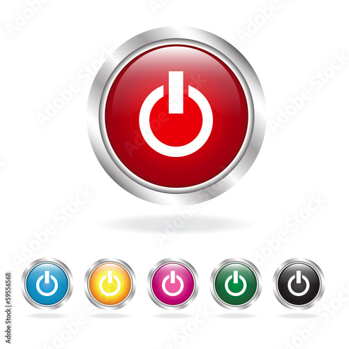 Power icons set
