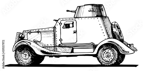 vintage armored car