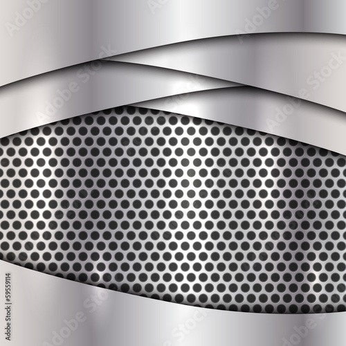 Vector metallic silver cell background