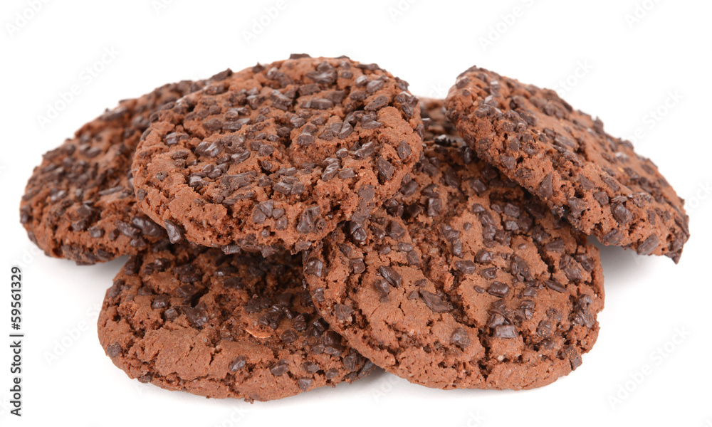 Sweet cookies isolated on white Sweet cookies isolated on white