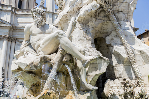 Fontana dei Quattro Fiumi a...