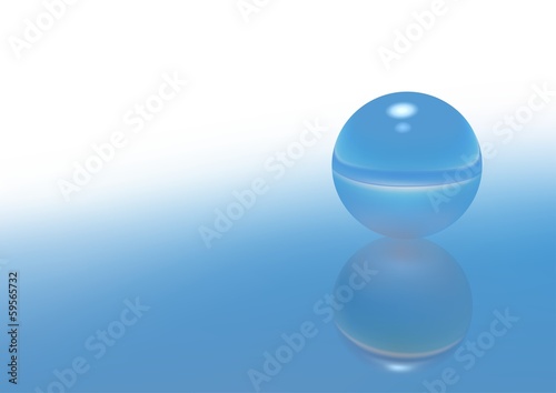 Blue Glass Sphere