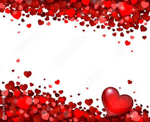 background of hearts