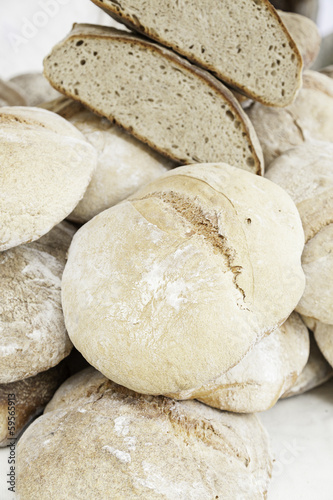 Homemade artisan breads