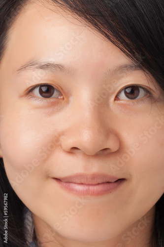 Woman face with natural look