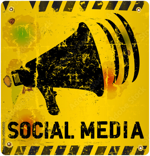 social media sign vector illustration