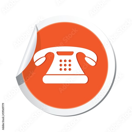 Telephone icon. Vector illustration