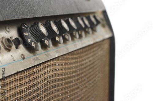 Old Guitar Amplifier Isolated
