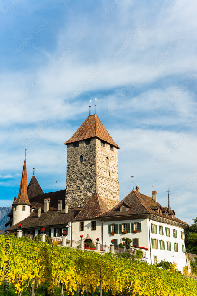 Spiez Castle  Jungfrau region, Canton Bern, Switzerland