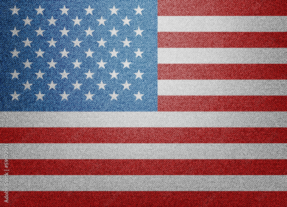 Obraz premium Denim USA flag